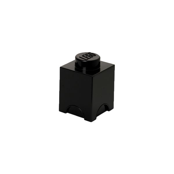 Lego Storage Brick 1 | Black | Allium Interiors