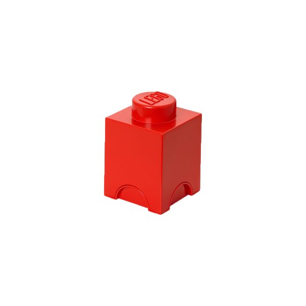 Lego Storage Brick 1 | Red | Allium Interiors