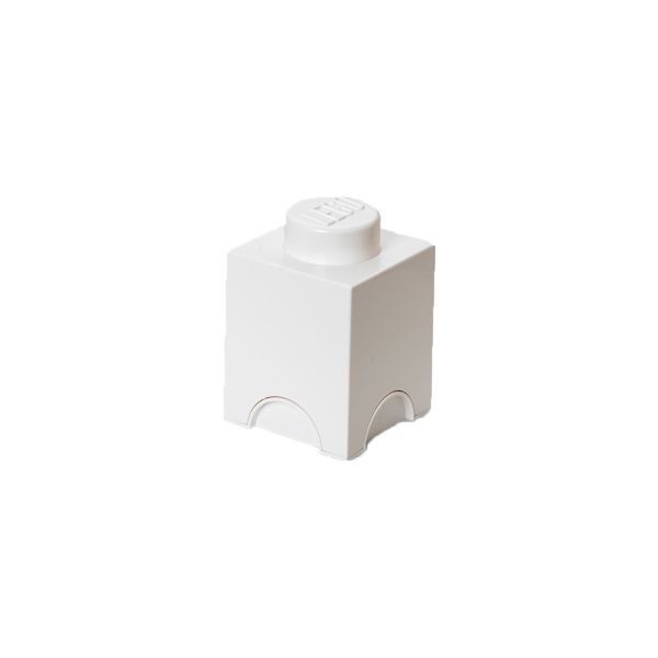Lego Storage Brick 1 | White | Allium Interiors