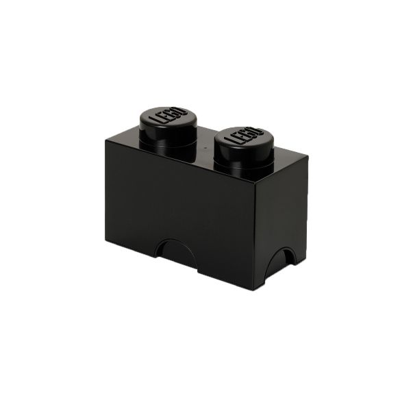 Lego Storage Brick 2 | Black | Allium Interiors