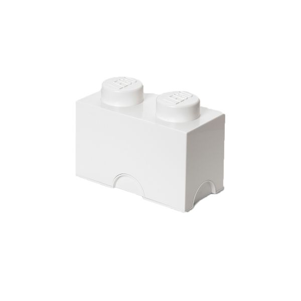 Lego Storage Brick 2 | White | Allium Interiors