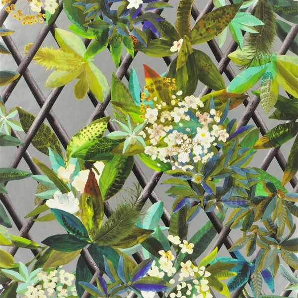 Christian Lacroix Wallpaper Canopy Argent | Allium Interiors