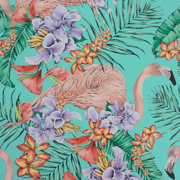 Matthew Williamson Wallpaper Flamingo Club W6800-01 | Allium Interiors