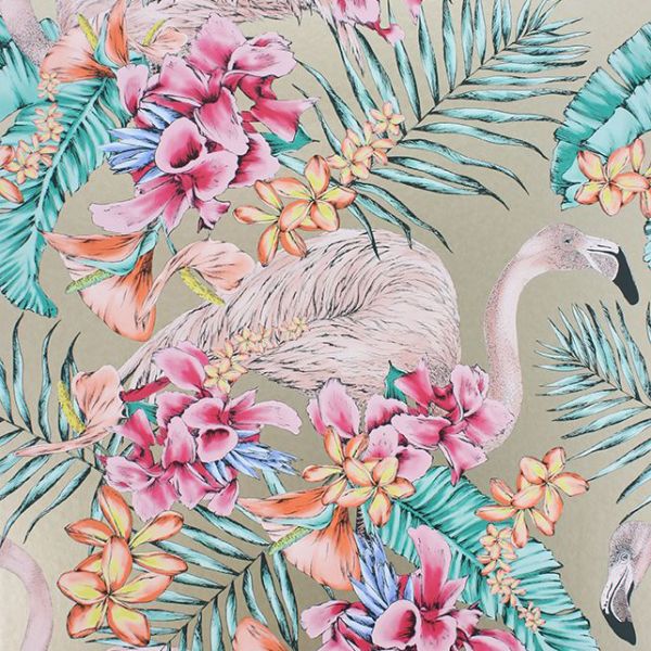Matthew Williamson Wallpaper Flamingo Club W6800-07 | Allium Interiors