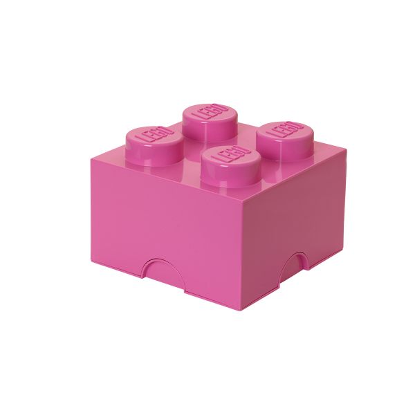 Lego Storage Brick 4 | Pink | Allium Interiors