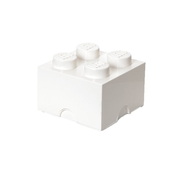 Lego Storage Brick 4 | White | Allium Interiors