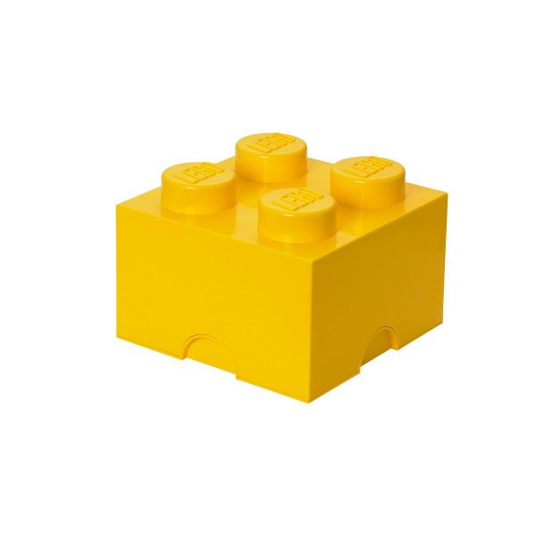 Lego Storage Brick 4 | Yellow | Allium Interiors
