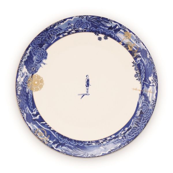 Pip Studio Heritage Plate Border Blue 26.5cm | Allium Interiors