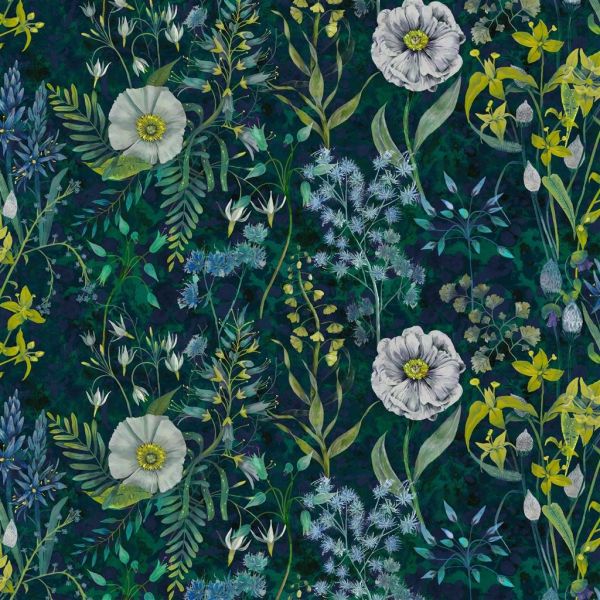 Designers Guild Fabric Fritillaria Malachite | Allium Interiors