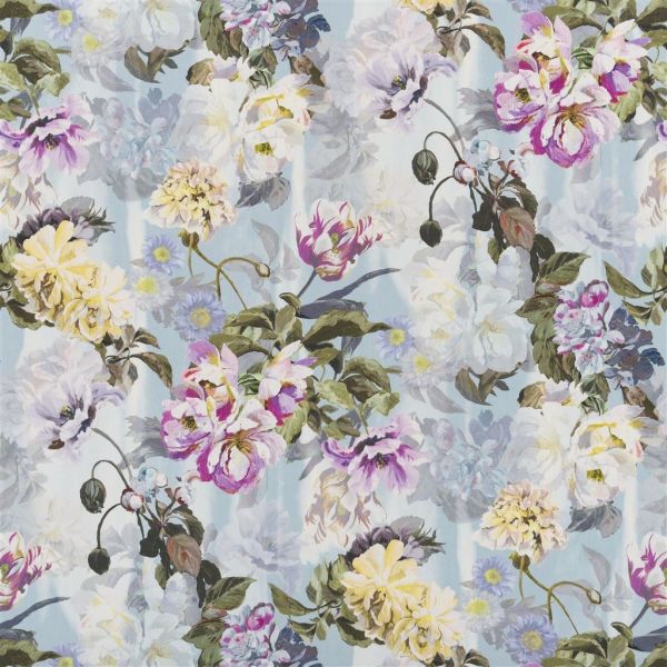 Designers Guild Fabric Delft Flower Sky | Allium Interiors