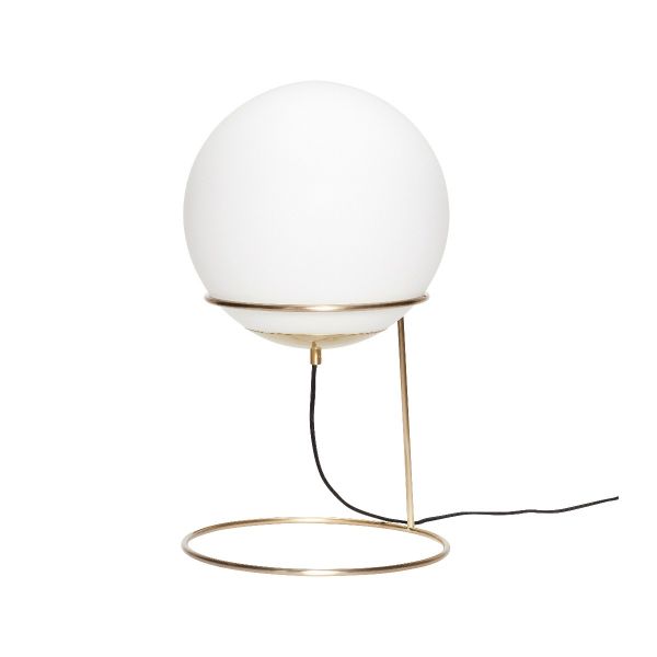 Hübsch Lamp Brass & White | Allium Interiors