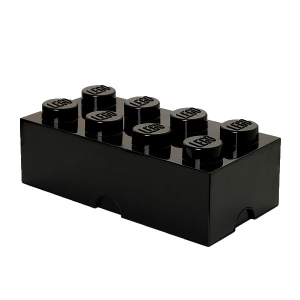 Lego Storage Brick 8 | Black | Allium Interiors