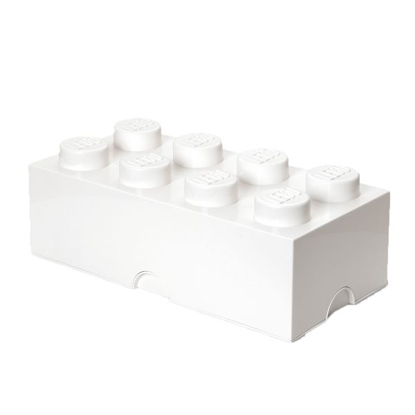 Lego Storage Brick 8 | White | Allium Interiors