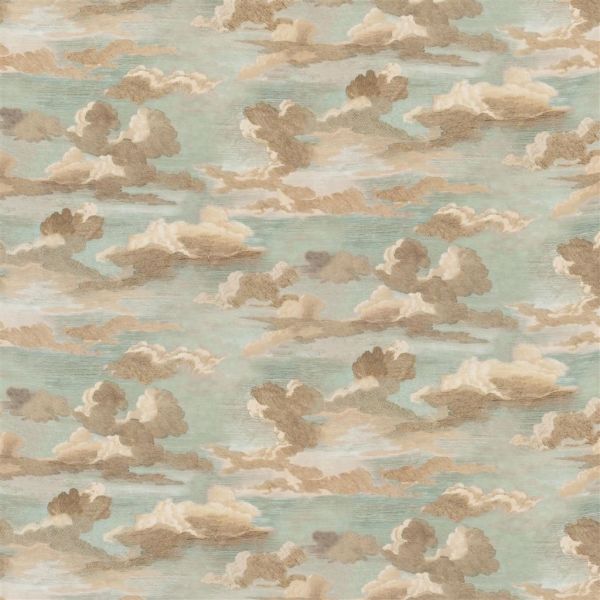 John Derian Fabric Clouds Sky Blue | Allium Interiors