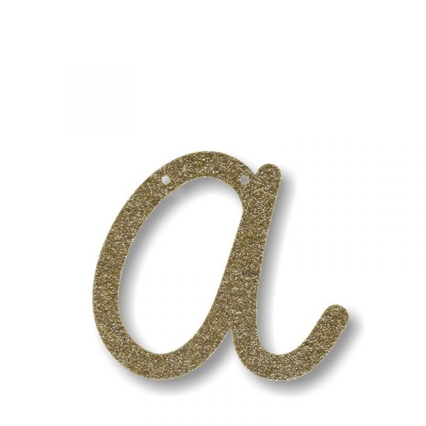 Meri Meri Alphabet Bunting Letter Gold Acrylic | Allium Interiors