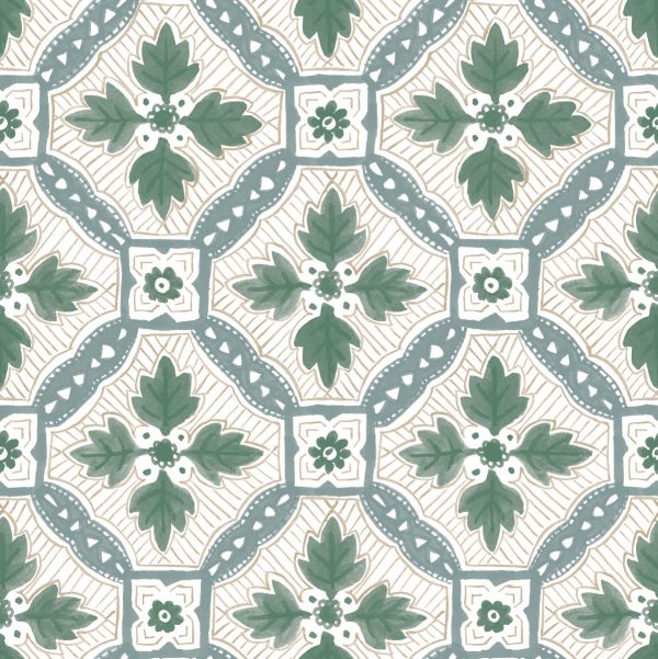 Anna Spiro Wallpaper Camona Green | Allium Interiors