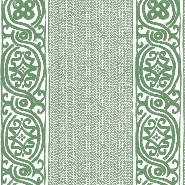 Anna Spiro Wallpaper Cartouche Green | Allium Interiors