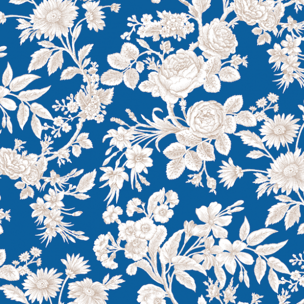 Anna Spiro Wallpaper Chloe Blue | Allium Interiors