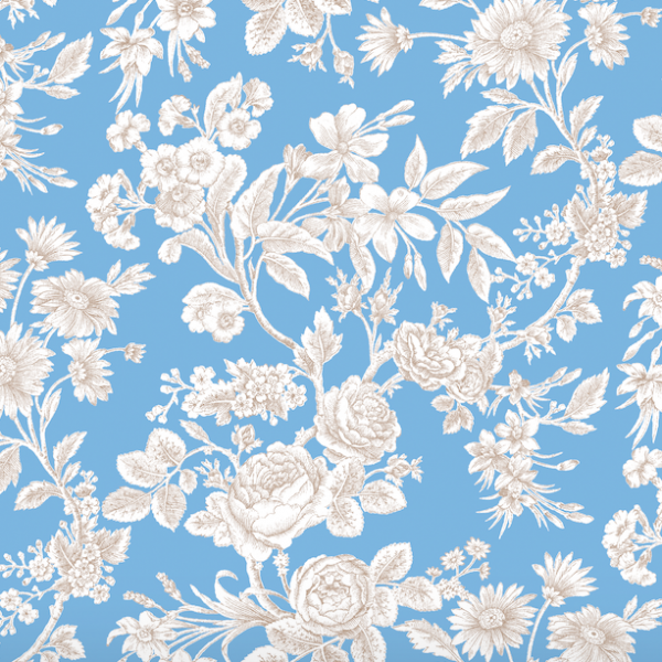Anna Spiro Wallpaper Chloe Pale Blue | Allium Interiors