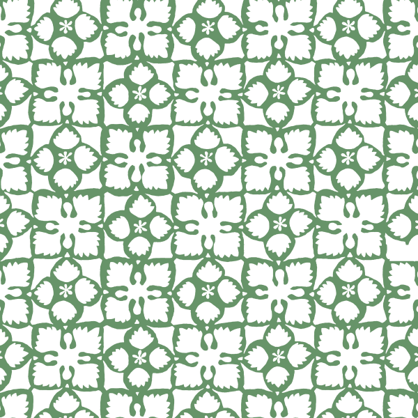 Anna Spiro Wallpaper Grandma's Quilt Green | Allium Interiors