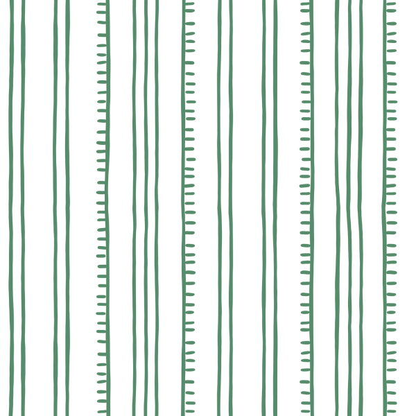 Anna Spiro Wallpaper Higgledy Piggledy Stripe Green | Allium Interiors