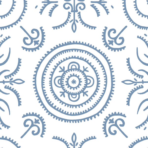Anna Spiro Wallpaper Round & Round The Garden Pale Blue | Allium Interiors