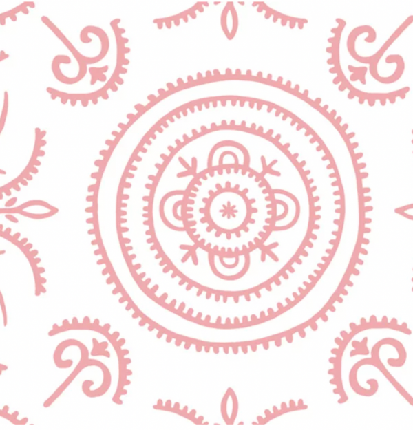 Anna Spiro Wallpaper Round & Round The Garden Pink | Allium Interiors