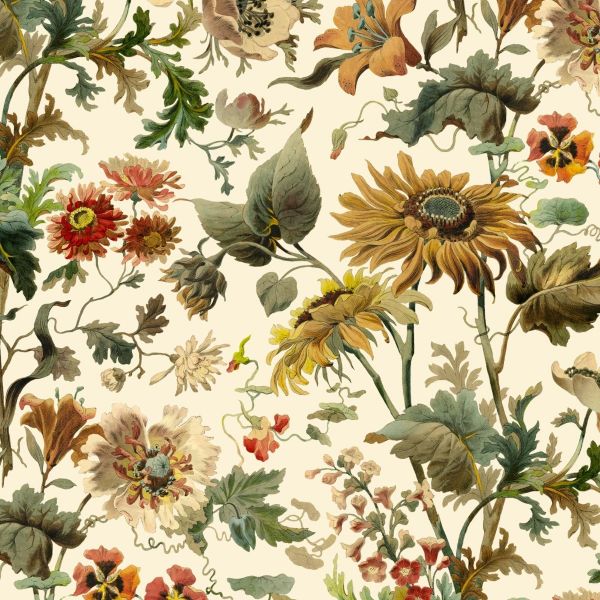 House of Hackney Wallpaper Avalon Ecru | Allium Interiors
