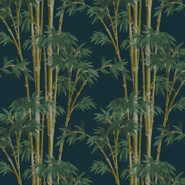 House of Hackney Wallpaper Bambusa Midnight | Allium Interiors