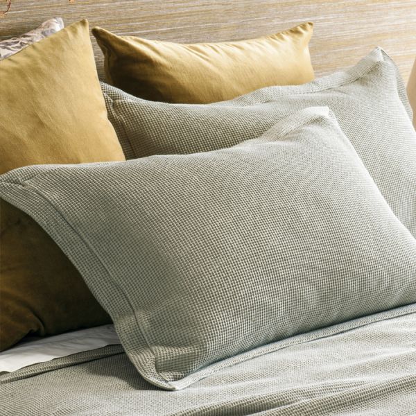 Bianca Lorenne Sottobosco Fog Standard Pillowcase Pair | Allium Interiors