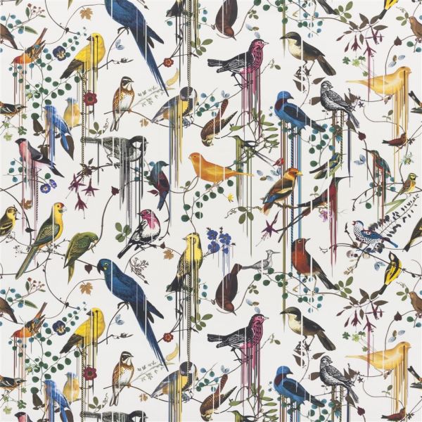 Christian Lacroix Fabric Birds Sinfonia Perce Neige | Allium Interiors