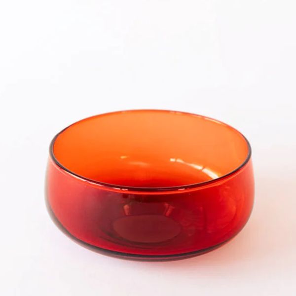 Bison Glass Bowl Kelly Blood Orange | Allium Interiors