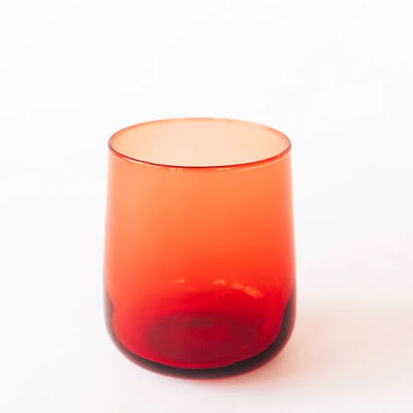 Bison Glass Tumbler Set/2 Elias Blood Orange | Allium Interiors
