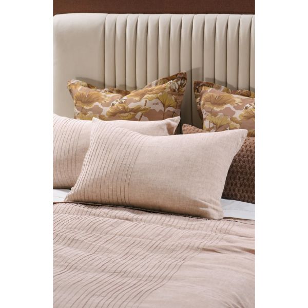 Bianca Lorenne Kaiyu Pink Clay Standard Pillowcase Pair | Allium Interiors
