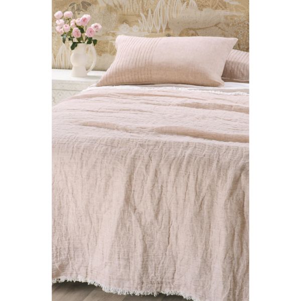 Bianca Lorenne Leggera Pink Clay Blanket | Allium Interiors