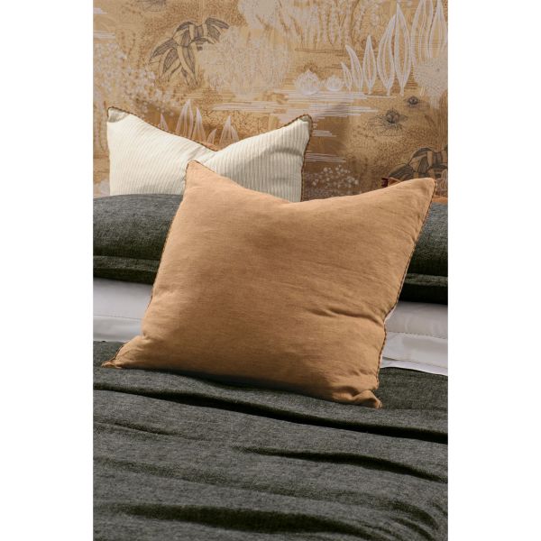 Bianca lorenne Luchesi Sepia Euro Pillowcase Pair | Allium Interiors