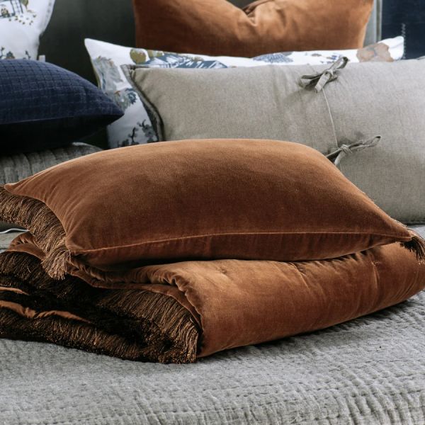Bianca Lorenne Tramonto Copper Comforter | Allium Interiors
