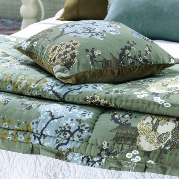 Bianca Lorenne Yuttari Sage Comforter | Allium Interiors