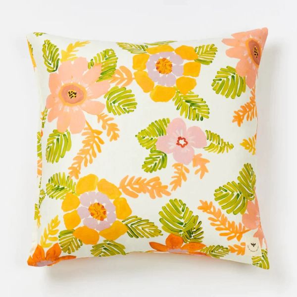 Bonnie And Neil Euro Pillowcase Sunset Floral Multi | Allium Interiors