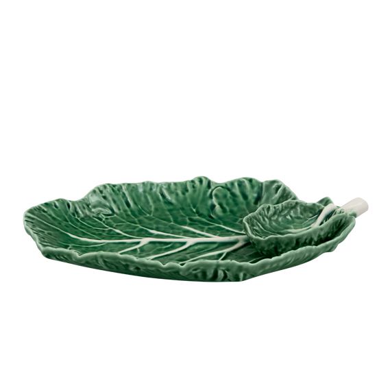 Bordallo Pinheiro Cabbage Leaf with Bowl 28cm | Allium Interiors
