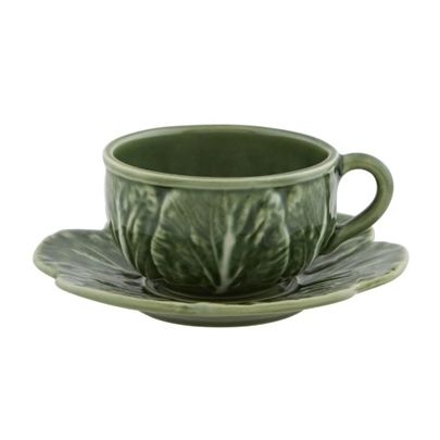 Bordallo Pinheiro Cabbage Teacup & Saucer | Allium Interiors