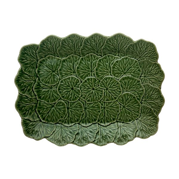 Bordallo Pinheiro Geranium Relief Platter 39cm | Allium Interiors