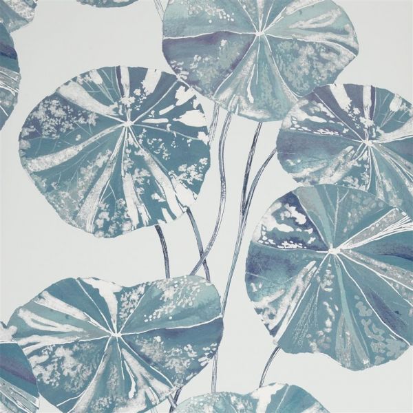 Designers Guild Wallpaper Brahmi Teal | Allium Interiors