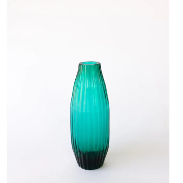 Brian Tunks Cut Glass Vase Bud Bermuda | Allium Interiors
