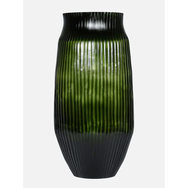 Brian Tunks Cut Glass Vase Large Leaf | Allium Interiors