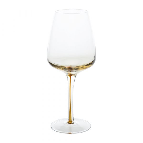 Broste Copenhagen Amber White Wine Glass Set of 4 | Allium Interiors