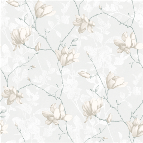 Borastapeter Wallpaper Lily Tree White | Allium Interiors