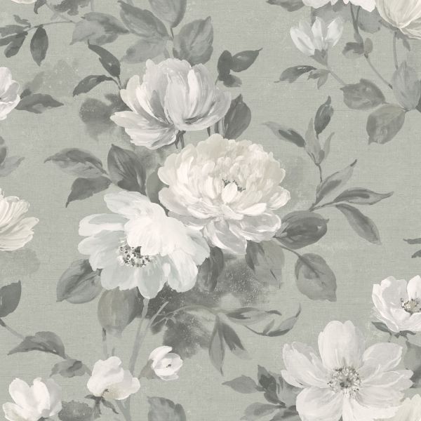 Borastapeter Wallpaper Peony Ash | Allium Interiors