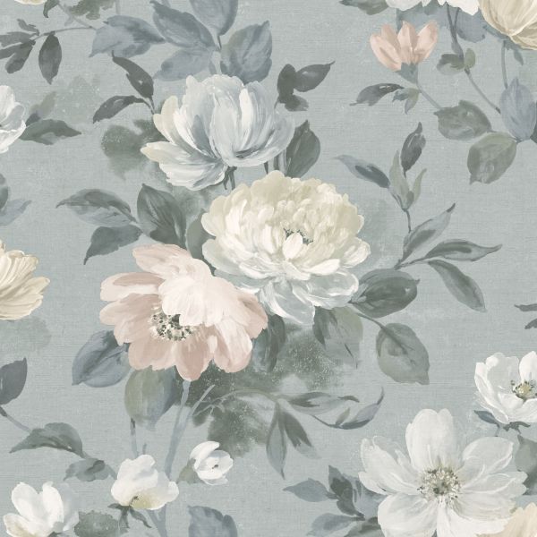 Borastapeter Wallpaper Peony Grey | Allium Interiors