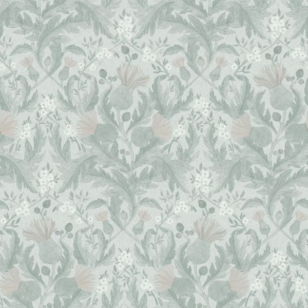 Borastapeter Wallpaper Thistle Grey | Allium Interiors